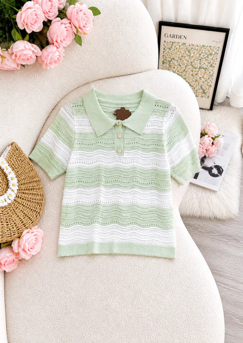 Blusa Gola Polo Verde - Moda Evangelica