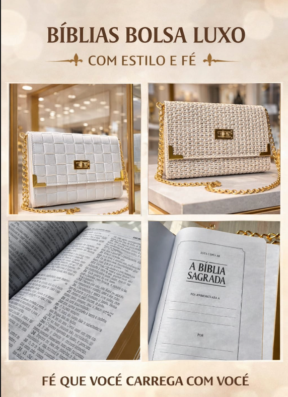 ✨🙏 Bolsa Bíblia Feminina – Elegância, Fé e Praticidade em um Só Produto! 💖📖