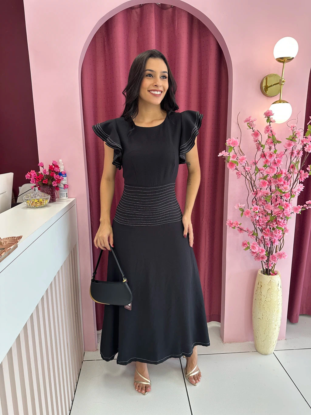 Vestido Lana Preto